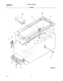 CABINET Diagram and Parts List for FFC13G7AW0  Frigidaire Freezer
