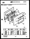 DOOR PARTS Diagram and Parts List for CGD2M5WSTC  Gibson Range