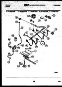 BURNER, MANIFOLD AND GAS CONTROL Diagram and Parts List for 76-4667-32-06  Tappan Microwave Oven Combo