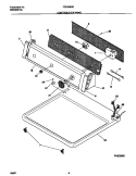 Part Location Diagram of 131601319 Frigidaire PANEL-TOP ALMOND