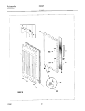 DOOR Diagram and Parts List for F22CW11  Frigidaire Freezer