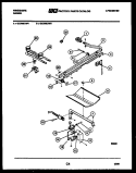 BURNER, MANIFOLD AND GAS CONTROL Diagram and Parts List for GC34BCL4  Frigidaire Range