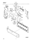 BACKGUARD Diagram and Parts List for FEFL75ASA  Frigidaire Range