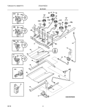 BURNER Diagram and Parts List for CEI30GF5GSG  Electrolux Range