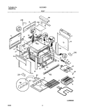 BODY Diagram and Parts List for GLED388DQA  Frigidaire Range