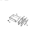 UTILITY DRAWER Diagram and Parts List for 31-4968-23-03  Tappan Range