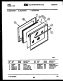 Part Location Diagram of 9779 Frigidaire TRIM, OVEN DOOR FRAME