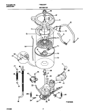 P12T0046 WSHR MTR, HOSE Diagram and Parts List for FWS235RFS5  Frigidaire Washer