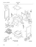 BODY Diagram and Parts List for CRE3500KWBA  Crosley Range