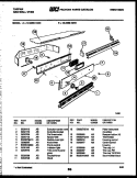 CONTROL PANEL Diagram and Parts List for 12-2299-00-03  Tappan Wall Oven