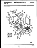 BODY PARTS Diagram and Parts List for GF950NW1  Frigidaire Range