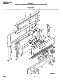 BACKGUARD Diagram and Parts List for FGF376CESP  Frigidaire Range