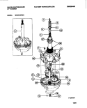 TRANSMISSION Diagram and Parts List for WWX645PBS1  Frigidaire Washer
