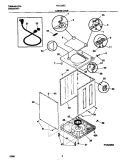 CABINET / TOP Diagram and Parts List for F21C235CS2  Frigidaire Washer