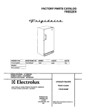 COVER Diagram and Parts List for FFU21G5AW0  Frigidaire Freezer