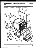 BODY PARTS Diagram and Parts List for KF200KDW1  Frigidaire Range