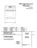 COVER Diagram and Parts List for GLEF396ABC  Frigidaire Range