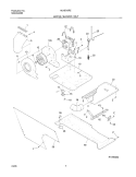 MOTOR / BLOWER / BELT Diagram and Parts List for MLXE42REW7  Uni Washer Dryer Combo