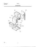 SYSTEM PARTS Diagram and Parts List for FDD50J1  Frigidaire Dehumidifier