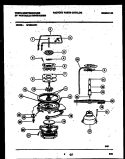 MOTOR PUMP PARTS Diagram and Parts List for SP550AXR1  Frigidaire Dishwasher