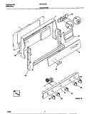 BACKGUARD Diagram and Parts List for MGF333SEWC  Frigidaire Range