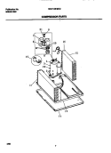 COMPRESSOR Diagram and Parts List for WAH106H2T2  Frigidaire Air Conditioner