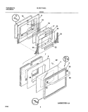 DOOR Diagram and Parts List for GLEB27T8ASC  Frigidaire Wall Oven