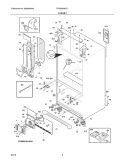 CABINET Diagram and Parts List for FPHB2899LF1  Frigidaire Refrigerator