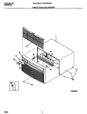 CABINET FRONT AND WRAPPER Diagram and Parts List for WAC073W7A1  Frigidaire Air Conditioner