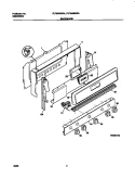 BACKGUARD Diagram and Parts List for FLF334BGDA  Frigidaire Range