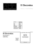 COVER Diagram and Parts List for E36IC75FSS4  Electrolux Cooktop
