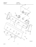 CONTROL PANEL Diagram and Parts List for WWX645RES1  Westinghouse Washer