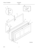 DOOR Diagram and Parts List for WFC20M4BW4  Westinghouse Freezer