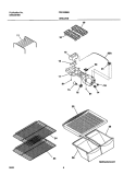 SHELVES Diagram and Parts List for FRX15BBBZ0  Frigidaire Refrigerator