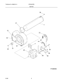 MOTOR Diagram and Parts List for AGQ6000ES3  Frigidaire Dryer