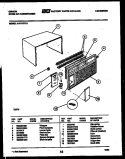 CABINET PARTS Diagram and Parts List for AJ11C5TYA  Gibson Air Conditioner