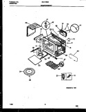 WRAPPER AND BODY PARTS Diagram and Parts List for MCT1395A2  Frigidaire Microwave