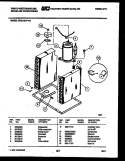 SYSTEM PARTS Diagram and Parts List for WAK107P1V1  Frigidaire Air Conditioner