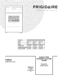 COVER Diagram and Parts List for FGEF3031KBE  Frigidaire Range