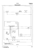 WIRING SCHEMATIC Diagram and Parts List for FEF352AUE  Frigidaire Range
