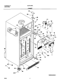 CABINET Diagram and Parts List for GLRT184RAQ2  Frigidaire Refrigerator