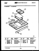 COOKTOP PARTS Diagram and Parts List for 36-3690-00-01  Tappan Range