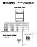 COVER Diagram and Parts List for MEF322WESB  Frigidaire Range