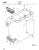 CABINET Diagram and Parts List for FFC05M5CW4  Frigidaire Freezer