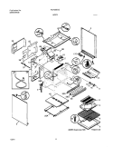 BODY Diagram and Parts List for FGF355CGSG  Frigidaire Range