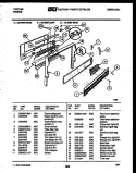 BACKGUARD Diagram and Parts List for 30-3989-00-03  Tappan Range