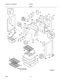 BODY Diagram and Parts List for FEFB78DSK  Frigidaire Range