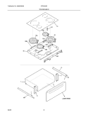 TOP / DRAWER Diagram and Parts List for CFES365EQ1  Frigidaire Wall Oven