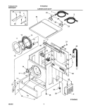 WSHR CAB, DOOR Diagram and Parts List for FTR630AS0  Frigidaire Washer