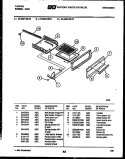 BROILER DRAWER PARTS Diagram and Parts List for 72-3657-00-10  Tappan Range